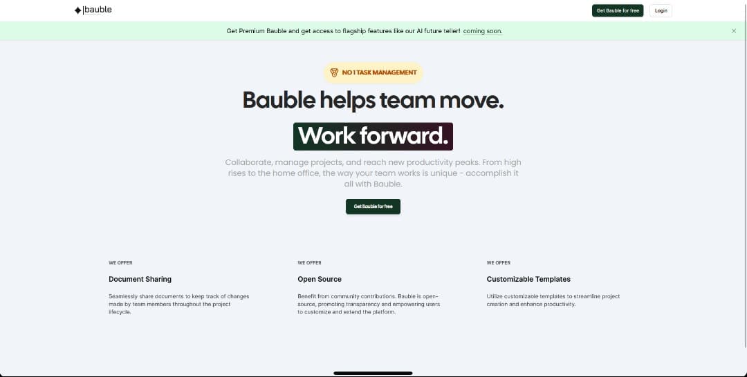 Bauble interface
